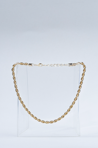 Braided bow necklace